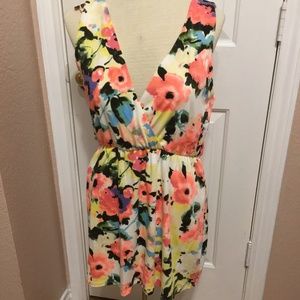 Pink Blush Floral Dress Medium NWT